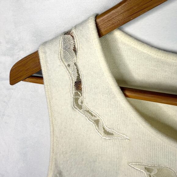 Vintage Designers Originals Cream Luxelon Tank Top PS - Picture 7 of 12